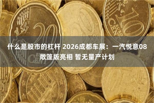 什么是股市的杠杆 2026成都车展：一汽悦意08敞篷版亮相 暂无量产计划