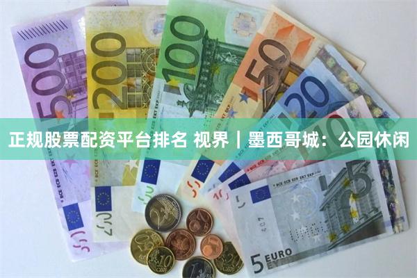 正规股票配资平台排名 视界｜墨西哥城：公园休闲