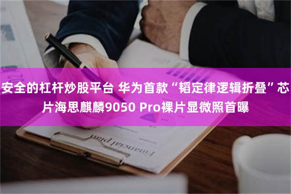 安全的杠杆炒股平台 华为首款“韬定律逻辑折叠”芯片海思麒麟9050 Pro裸片显微照首曝