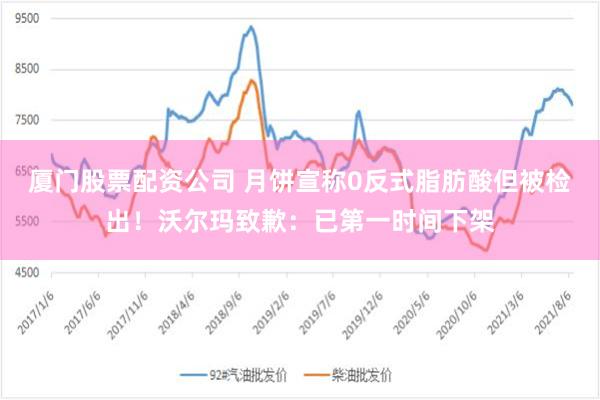 厦门股票配资公司 月饼宣称0反式脂肪酸但被检出！沃尔玛致歉：已第一时间下架